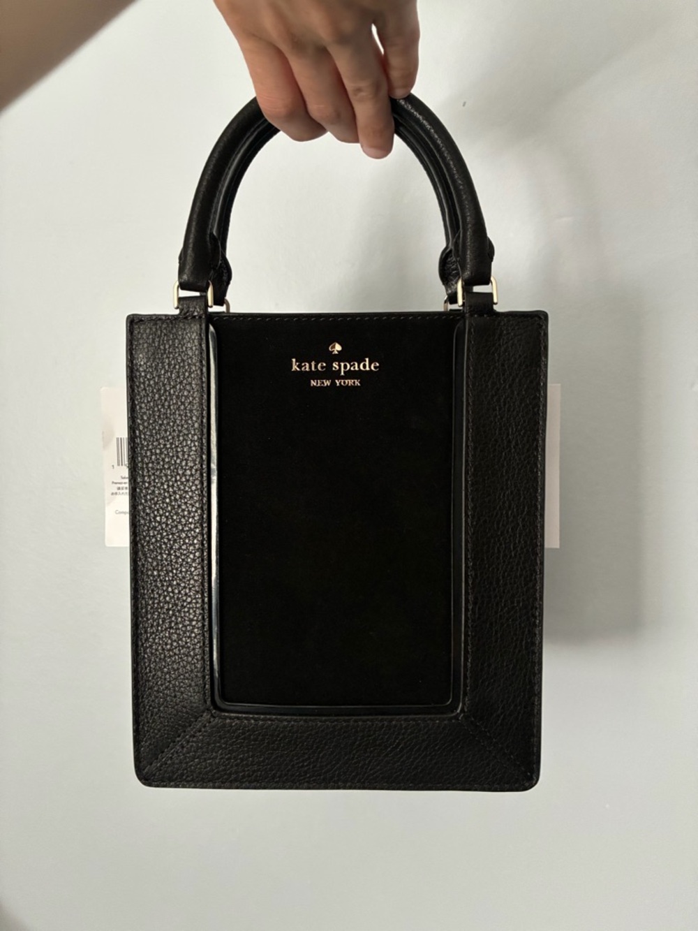 Kate Spade Lena Suede Mini Tote Black New